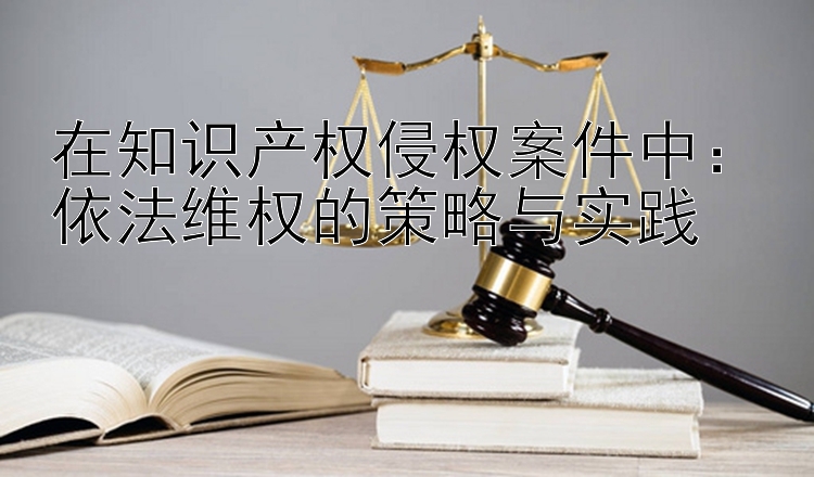 在知识产权侵权案件中：依法维权的策略与实践