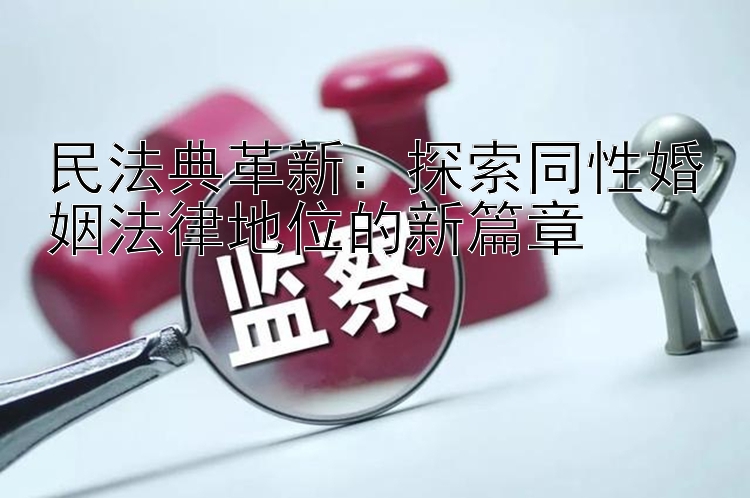 民法典革新：探索同性婚姻法律地位的新篇章