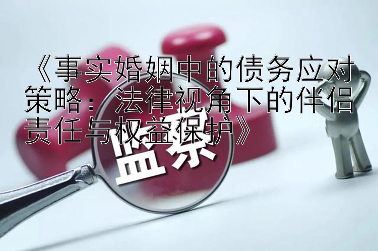 《事实婚姻中的债务应对策略：法律视角下的伴侣责任与权益保护》