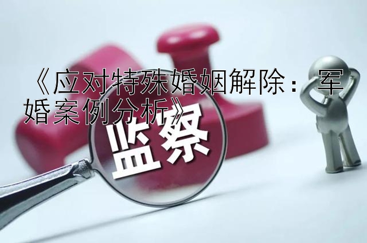 《应对特殊婚姻解除：军婚案例分析》