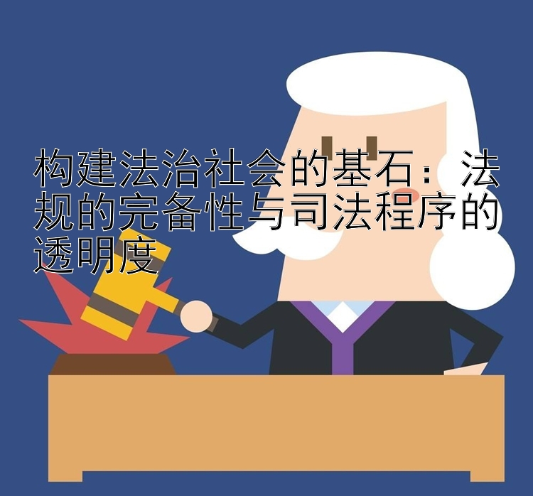 构建法治社会的基石：法规的完备性与司法程序的透明度