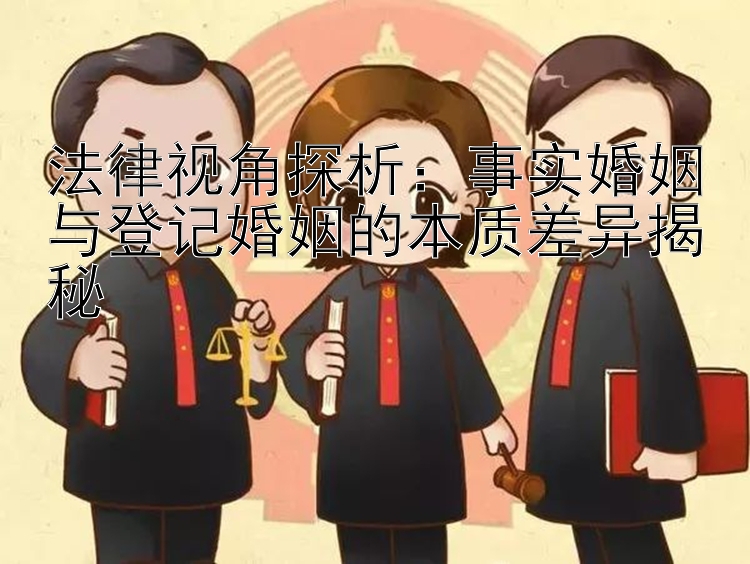 法律视角探析：事实婚姻与登记婚姻的本质差异揭秘